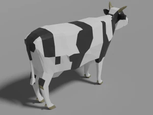 low poly cow 3D Model