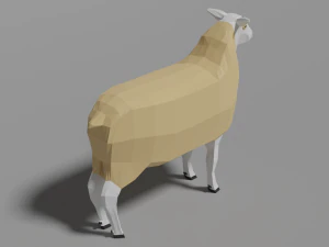 low poly sheep 3D Model