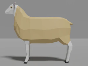 low poly sheep 3D Model