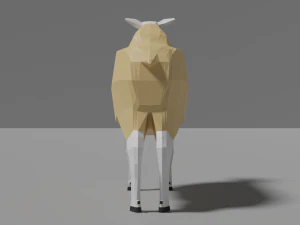 low poly sheep 3D Model