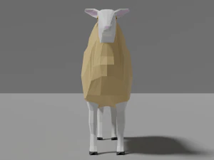 low poly sheep 3D Model