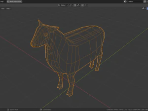 low poly sheep 3D Model