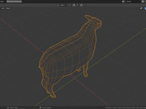 low poly sheep 3D Model