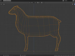 low poly sheep 3D Model