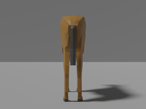low poly horse 3D Модель