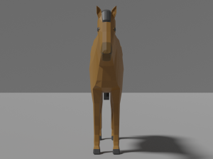 low poly horse 3D Модель