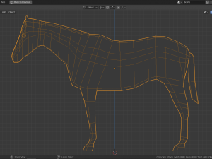 low poly horse 3D Модель