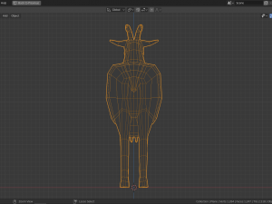 low poly goat 3D मॉडल