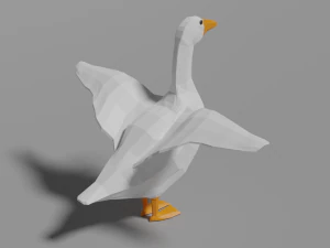 oca low poly Modello 3D