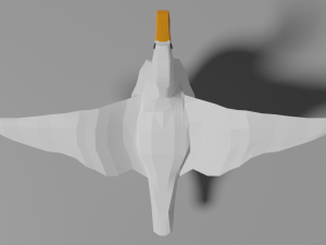 low poly goose 3D Модель