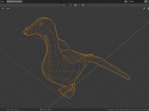low poly goose 3D Модель