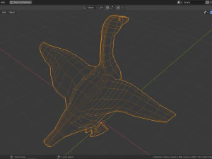 oca low poly Modello 3D