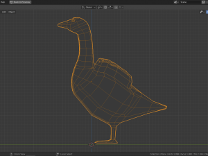 low poly goose 3D Модель