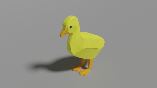 low poly gosling Modelo 3D .c4d .max .obj .3ds .fbx .stl .blend 