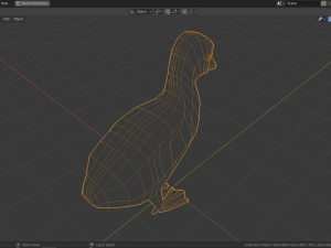 low poly gosling Modelo 3D