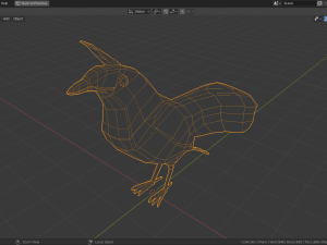 low poly bird of paradise 3D Model