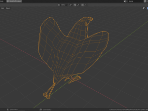 low poly bird of paradise 3D Model