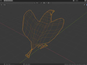 low poly bird of paradise 3D Model