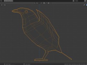 low poly bird of paradise 3D Model