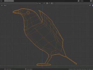 low poly bird of paradise 3D Model
