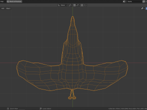 low poly bird of paradise 3D Model
