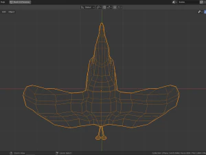 low poly bird of paradise 3D Model