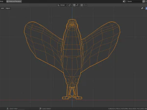 low poly bird of paradise 3D Model