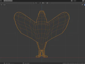 low poly bird of paradise 3D Model