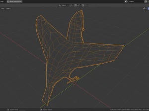 low poly turaco 3D Model
