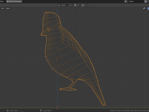 low poly turaco 3D Model