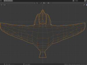 low poly turaco 3D Model