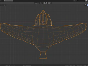 low poly turaco 3D Model