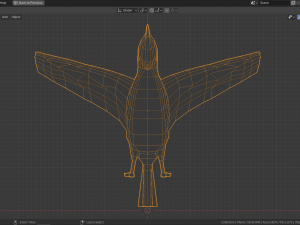 low poly turaco 3D Model