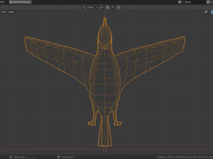 low poly turaco 3D Model