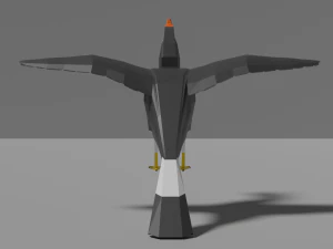 low poly hornbill 3D Model