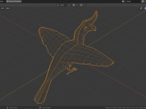 low poly hornbill Model 3D