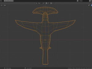 low poly royal flycatcher Modèle 3D