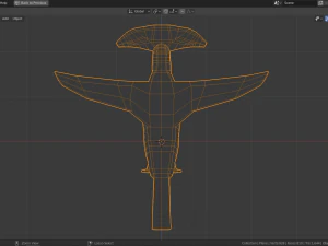 low poly royal flycatcher 3D Model
