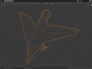 low poly cock-of-the-rock Modèle 3D