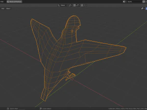 low poly cock-of-the-rock 3D Model