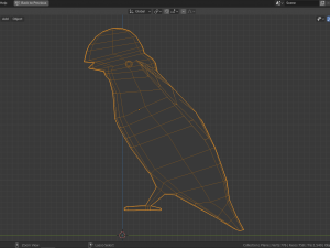 low poly cock-of-the-rock Modèle 3D