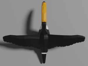 low poly toucan 3D Model
