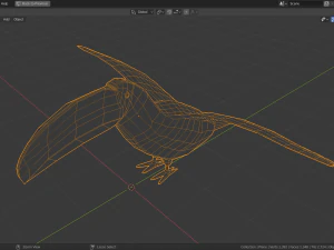 low poly toucan 3D Model