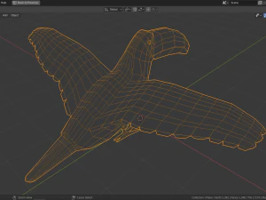 low poly toucan 3D Model