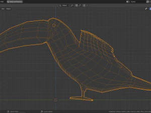 low poly toucan 3D Model