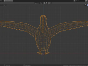 low poly toucan 3D Model