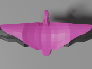 low poly flamingo Modelo 3D