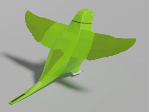 low poly parrot 3D Model