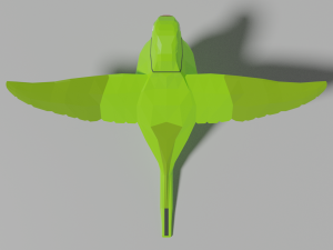 low poly parrot 3D 模型