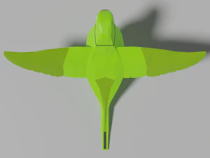 low poly parrot 3D Model